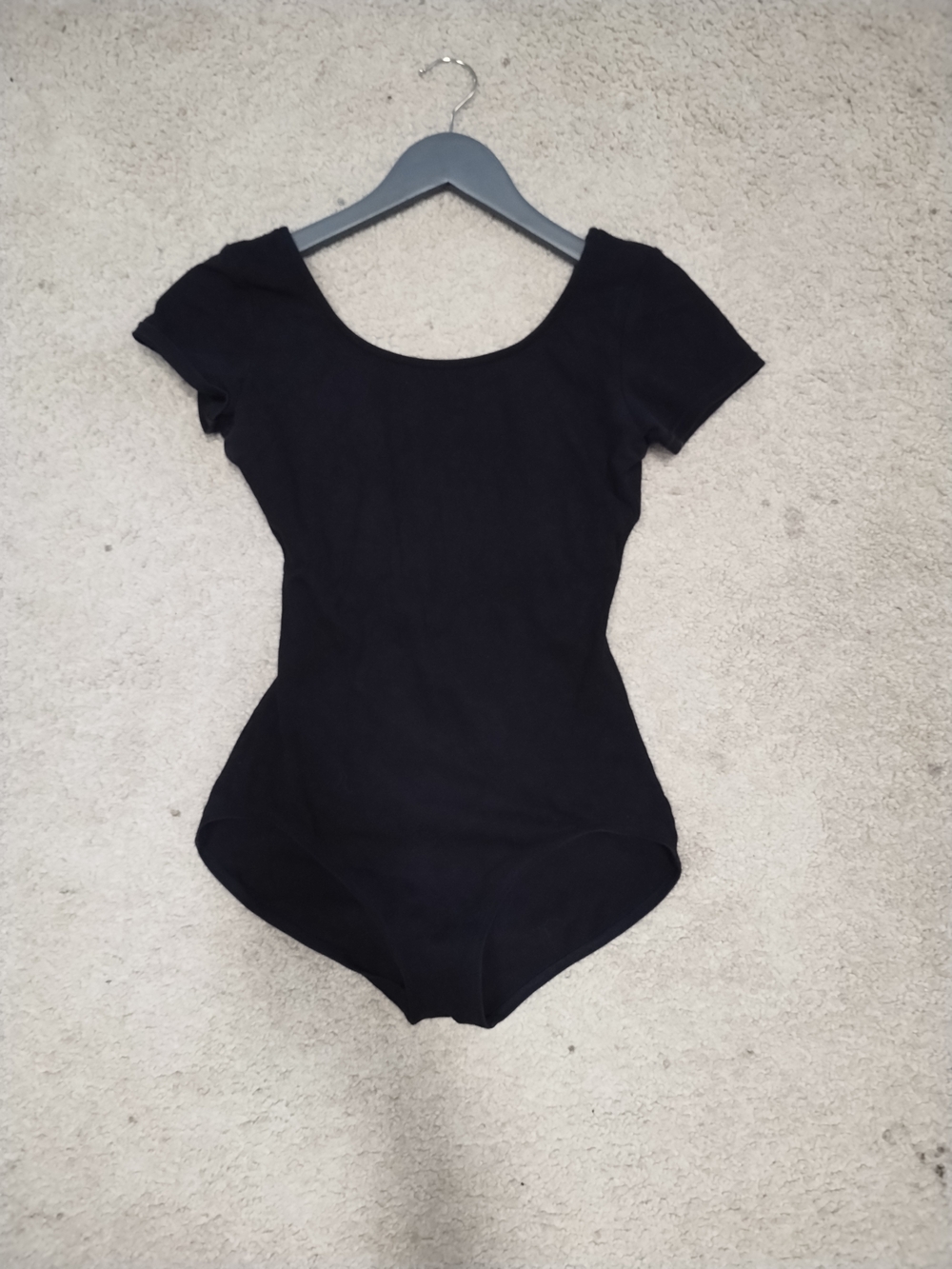 Capezio Black Short Sleeve Dance Leotard One-Piece